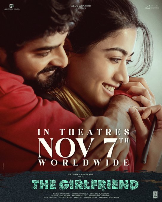 Rashmika Mandanna’s ‘The Girlfriend’ Locks Release Date for November 7