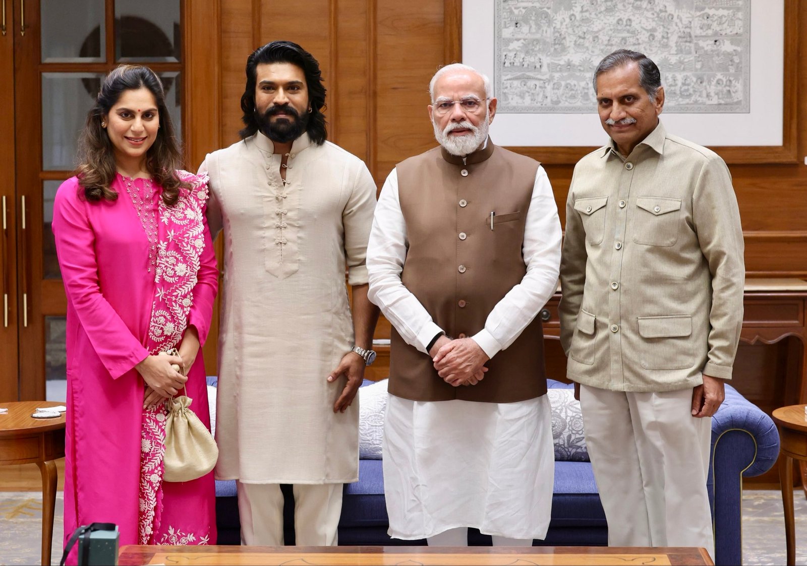 Upasana Kamineni Shares Heartfelt Note After Meeting PM Modi With Ram Charan And Her Father Anil Kamineni At Archery Premier League Launch