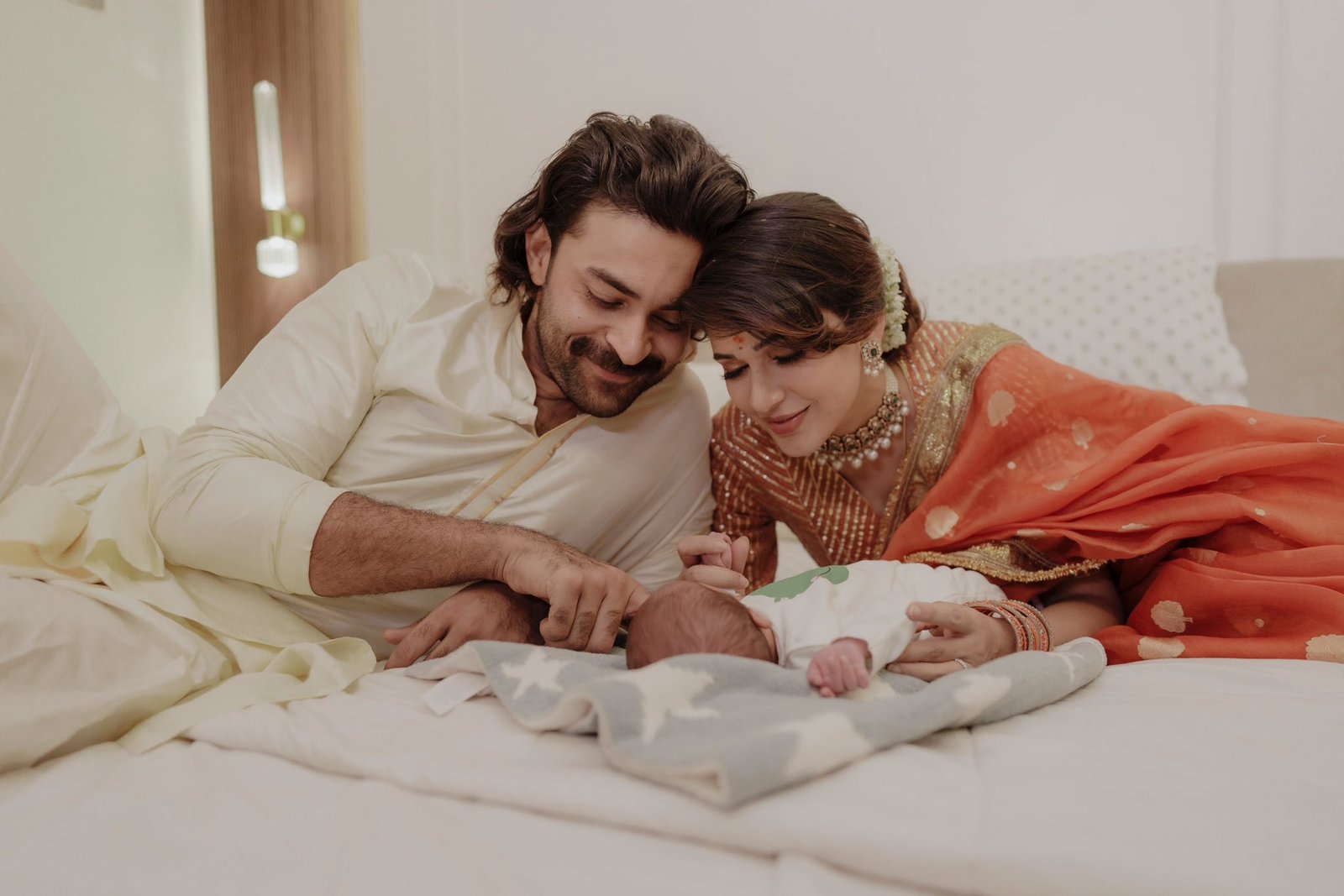 Varun Tej and Lavanya Tripathi Introduce Their Son Vaayuv Tej Konidela on Vijayadashami