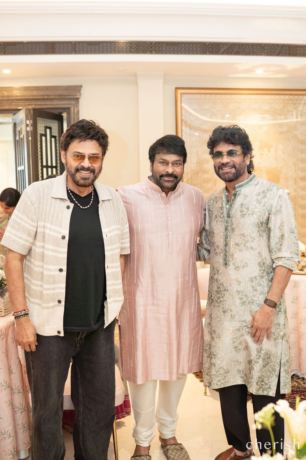 Grand Diwali Celebrations at Megastar Chiranjeevi’s House – A Star-Studded Family Festival