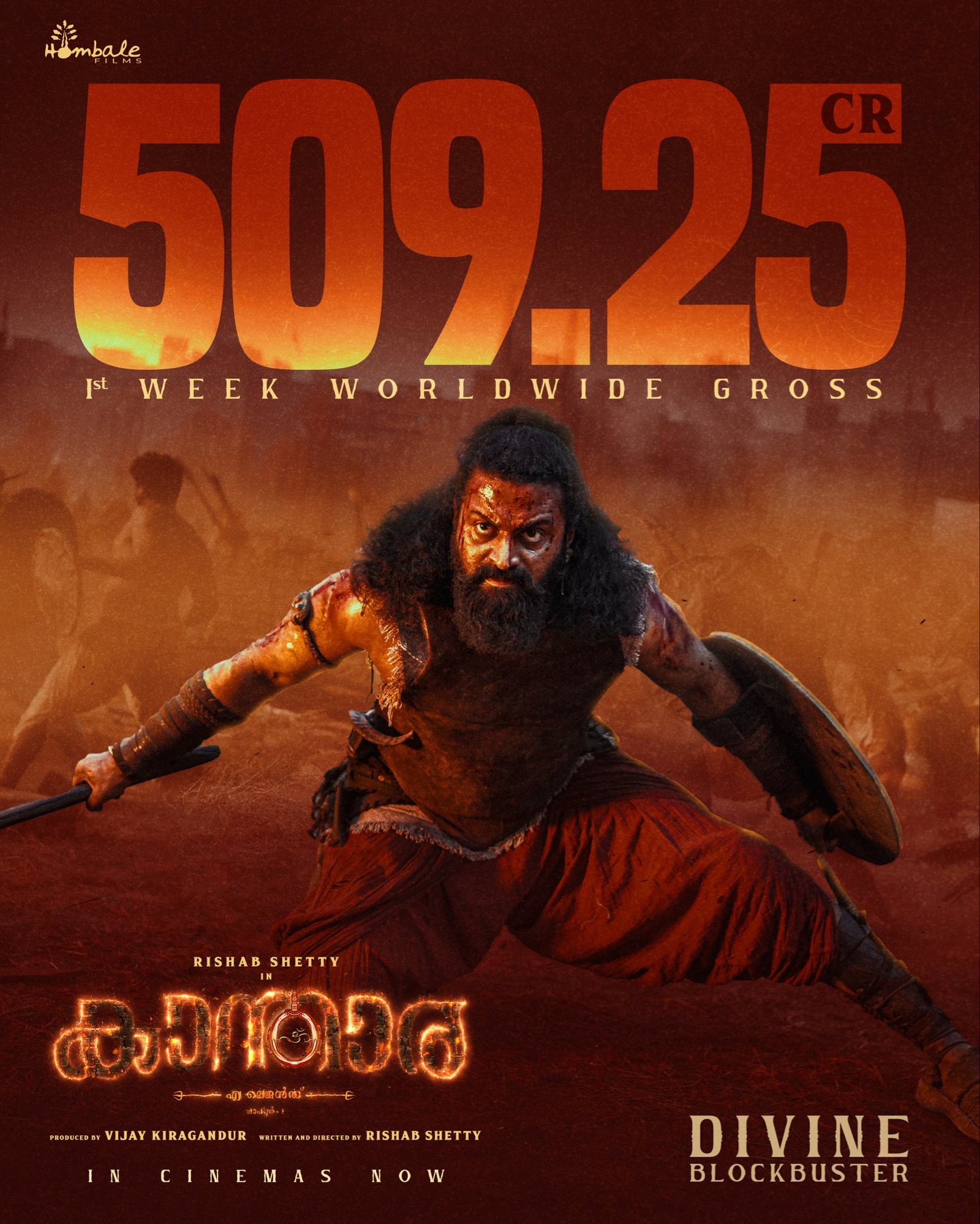 Kantara Chapter 1 Box Office: Rishab Shetty’s Prequel Hits 500 Crores in First Week
