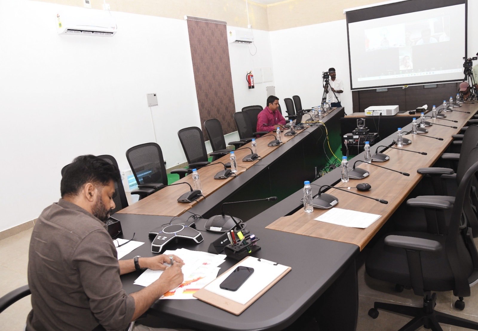 Deputy CM Pawan Kalyan Urges Full Preparedness for Cyclone Montha in Kakinada District