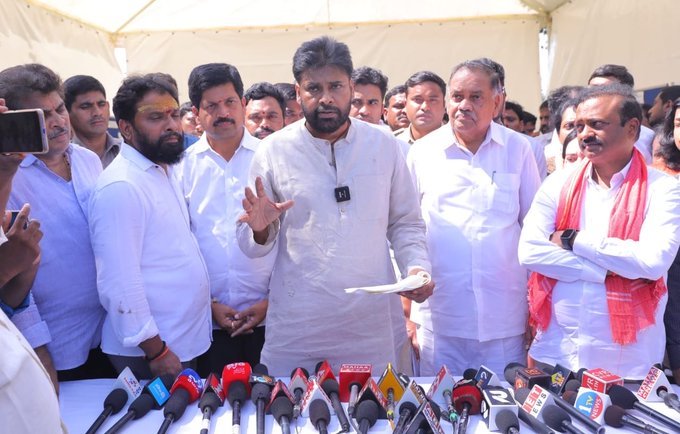 Deputy CM Pawan Kalyan Visits Montha Cyclone-Hit Areas, Promises Relief to Every Affected Farmer