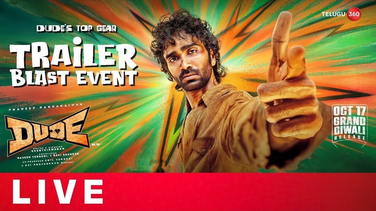 Pradeep Ranganathan’s Dude Top Gear Trailer Blast Event