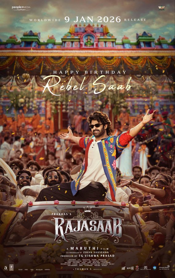 Prabhas’ Raja Saab Birthday Poster Sets Social Media on Fire!