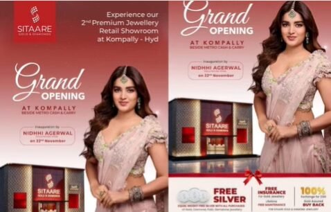 Sitaare Gold & Diamonds Opens 2nd Premium Jewelry Retail Store | Launch by Actress Nidhhi Agerwal
