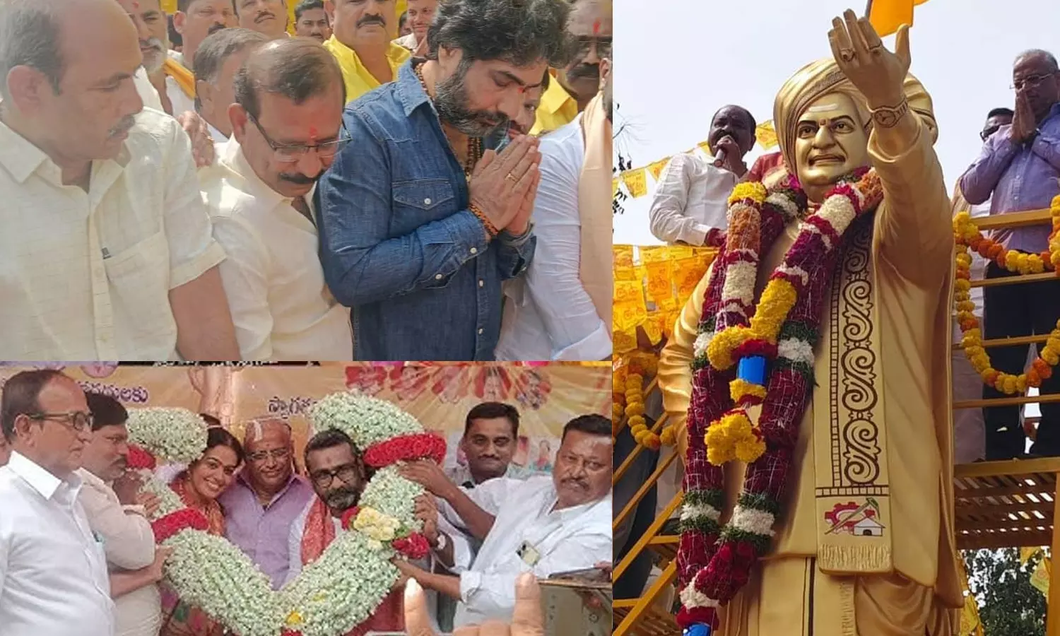 Legendary Actor Nandamuri Taraka Rama Rao’s Statue Unveiled At Pattikonda Constituency, Kurnool District