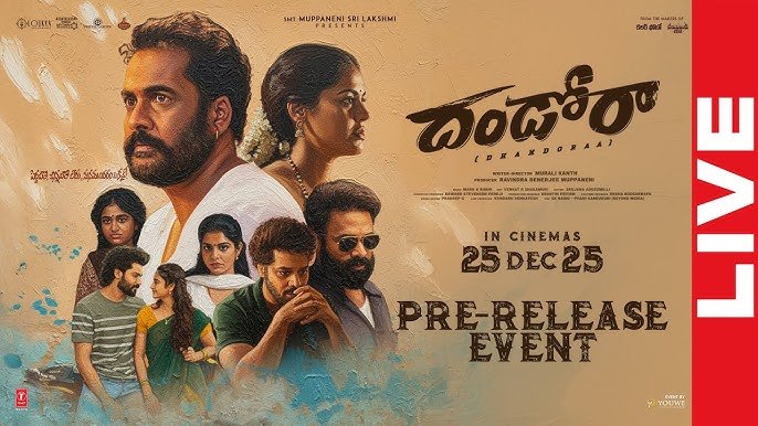 Shivaji, Bindu Madhavi And Navdeep’s ‘Dhandoraa’ Movie Pre-Release Event LIVE