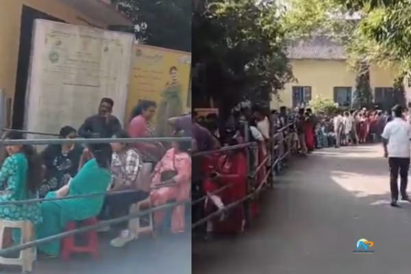 బాబోయ్‌… ఒక్కో చీర ఖరీదు 2 లక్షలు… తెల్లవారుజాము నుంచే భారీ క్యూ