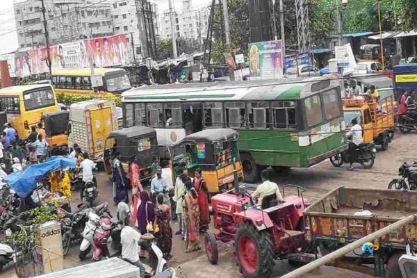 Unprecedented Traffic Chaos in Bhimavaram as Sankranti Rush Peaks