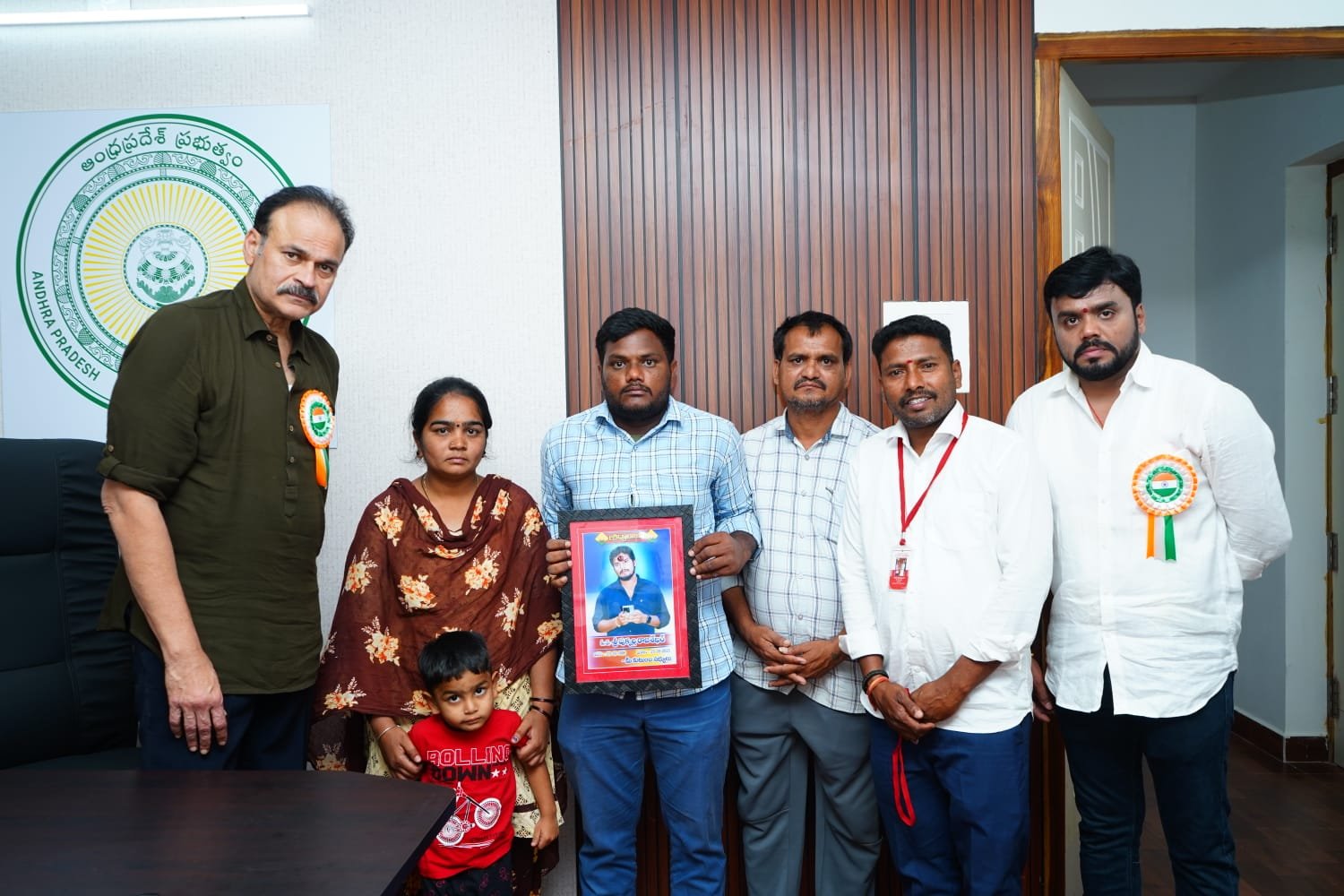 Jana Sena Leaders Extend Humanitarian Support to Slain Party Worker’s Family in Etcherla