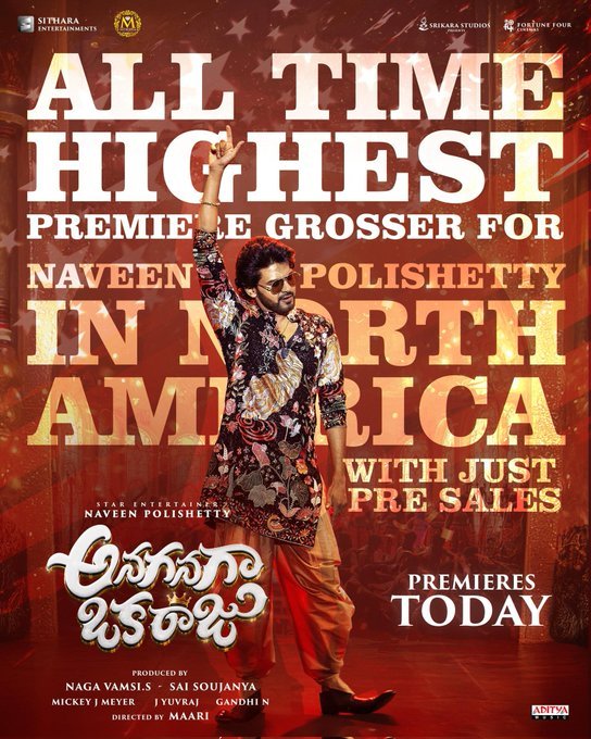 నవీన్ పోలిశెట్టి అనగనగ ఒక రాజు కలెక్షన్ రిపోర్ట్…