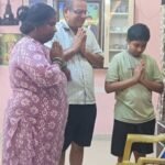 We Are the Children of Bharat Mata Vizianagaram Family Performs Bharat Mata Puja at Home