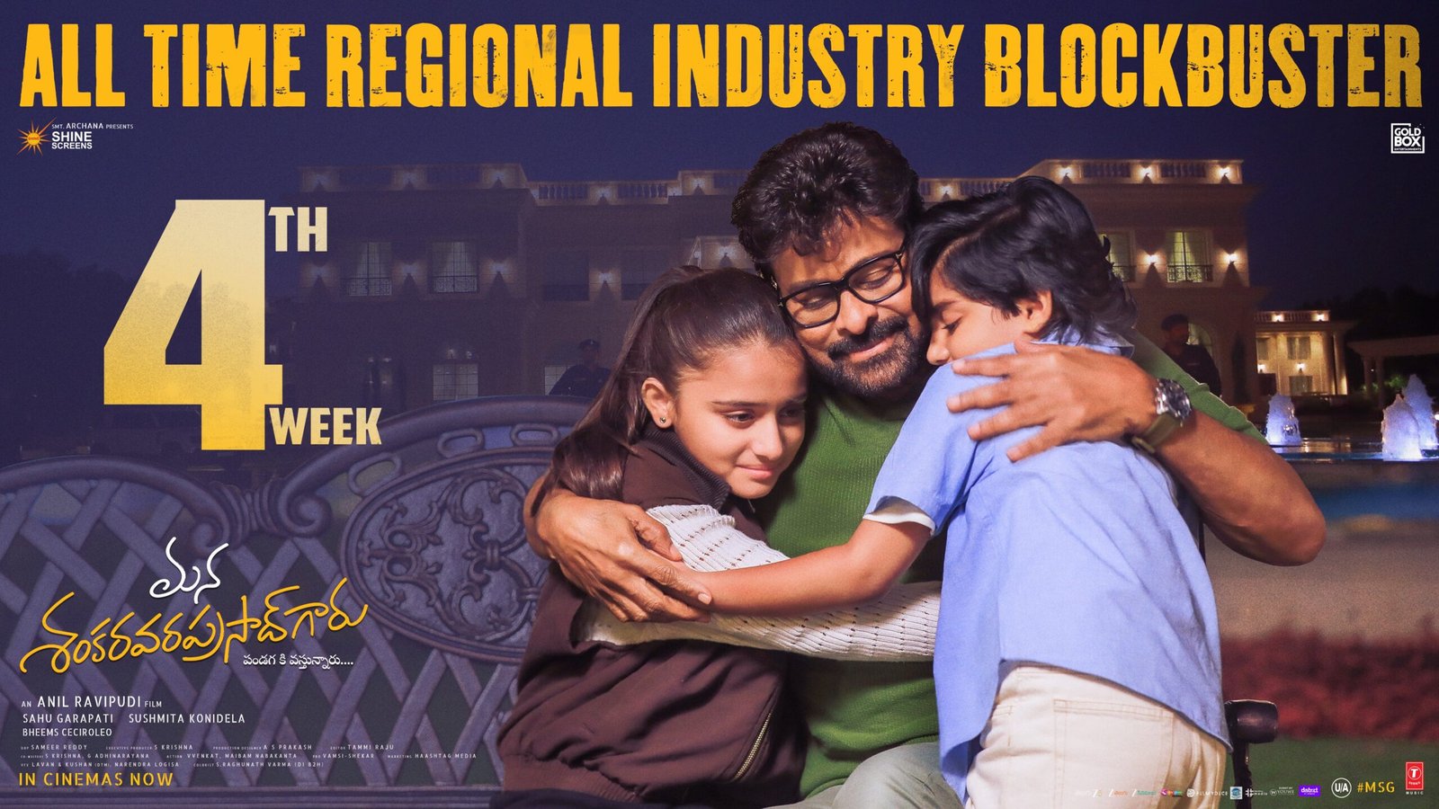 Man Shankara Vara Prasad Box Office Collection: Megastar Chiranjeevi Crosses ₹375 Crore in 25 Days