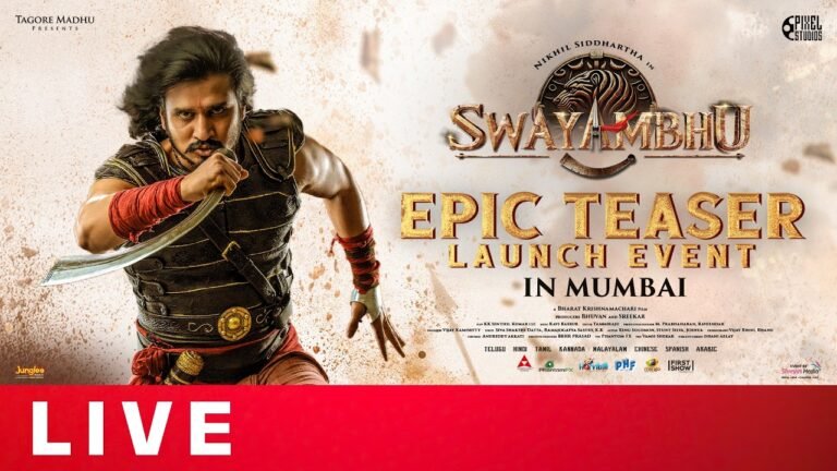 Nikhil & Samyukta’s Swayambhu Epic Teaser Launch Event in Mumbai LIVE