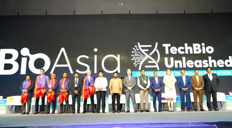 CM Revanth Reddy Invites Global Partners to Build Hyderabad as World Life Sciences Capital at BioAsia 2026