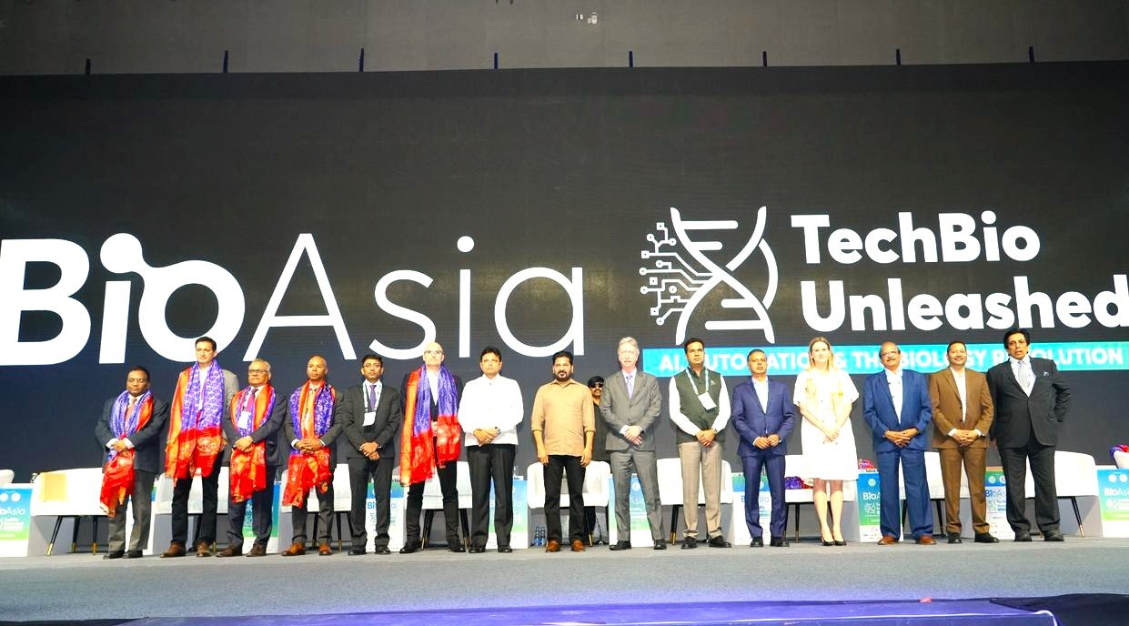 CM Revanth Reddy Invites Global Partners to Build Hyderabad as World Life Sciences Capital at BioAsia 2026