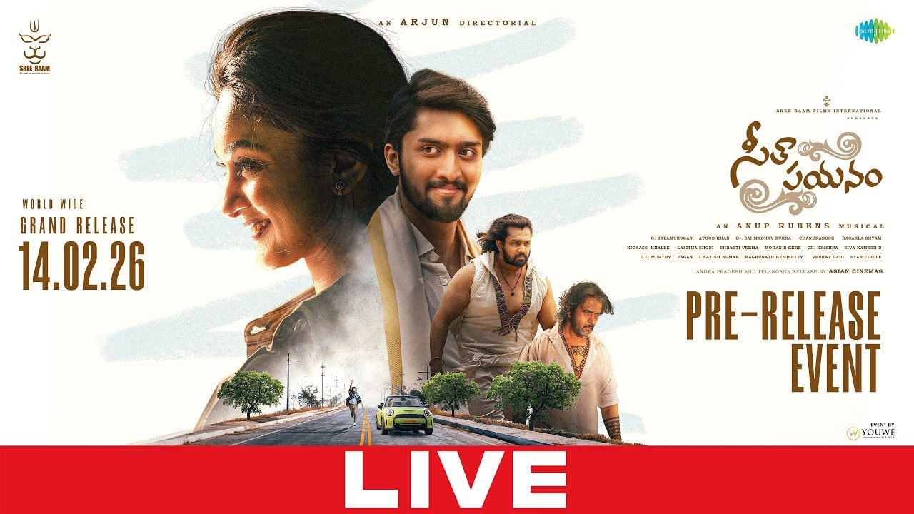 Niranjan & Arjun’s Seetha Payanam (Telugu) Pre-Release Event LIVE Updates