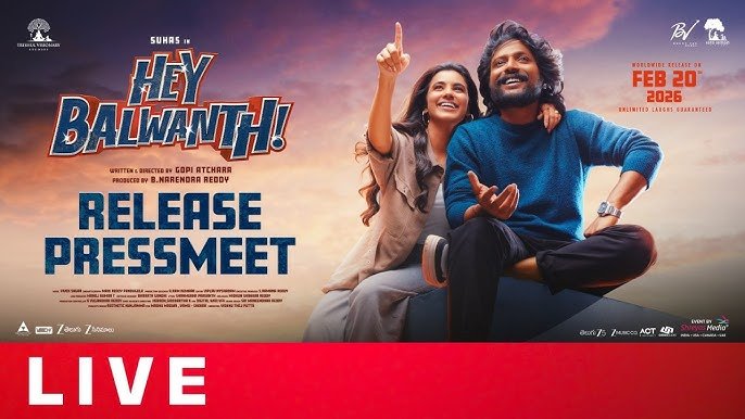 Suhas & Shivani Nagaram at Hey Balwanth Release Press Meet Live Updates