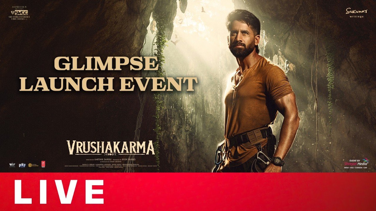 Naga Chaitanya And Kartik Dandu’s Vrushakarma Glimpse Launch LIVE Updates | NC’s New Mystical Thriller Begins