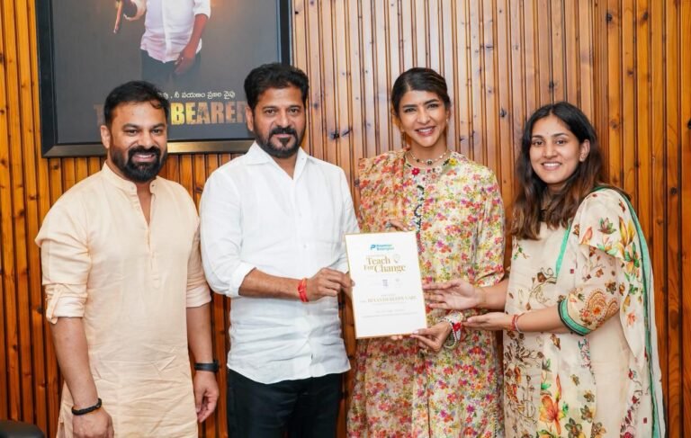 Lakshmi Manchu Meets Telangana CM Revanth Reddy to Explore Collaboration for Young India Integrated Residential Schools