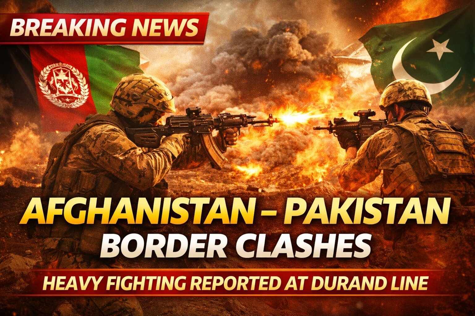 Afghanistan-Pakistan Clashes Intensify at Durand Line