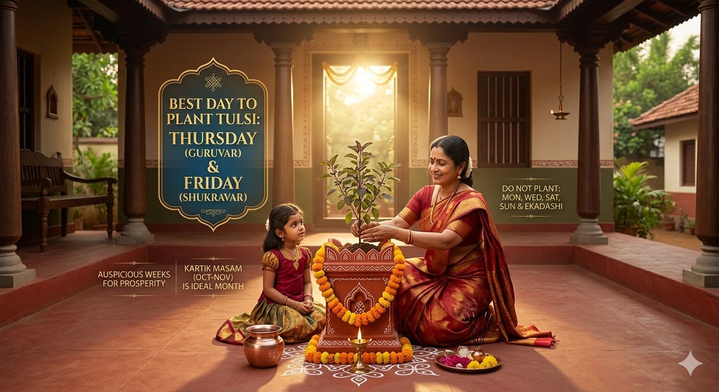 Best day to plant Tulsi at home
