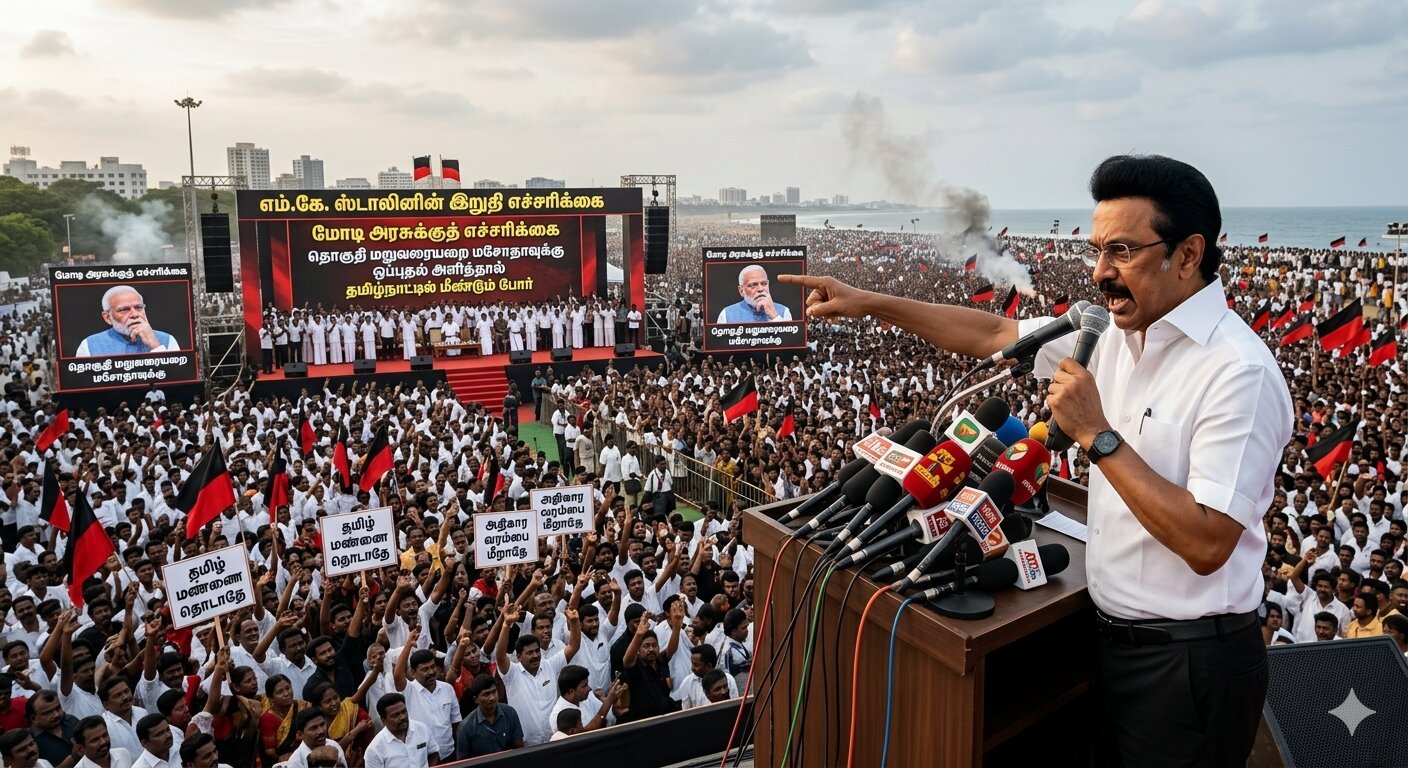 CM MK Stalin Warning to PM Modi