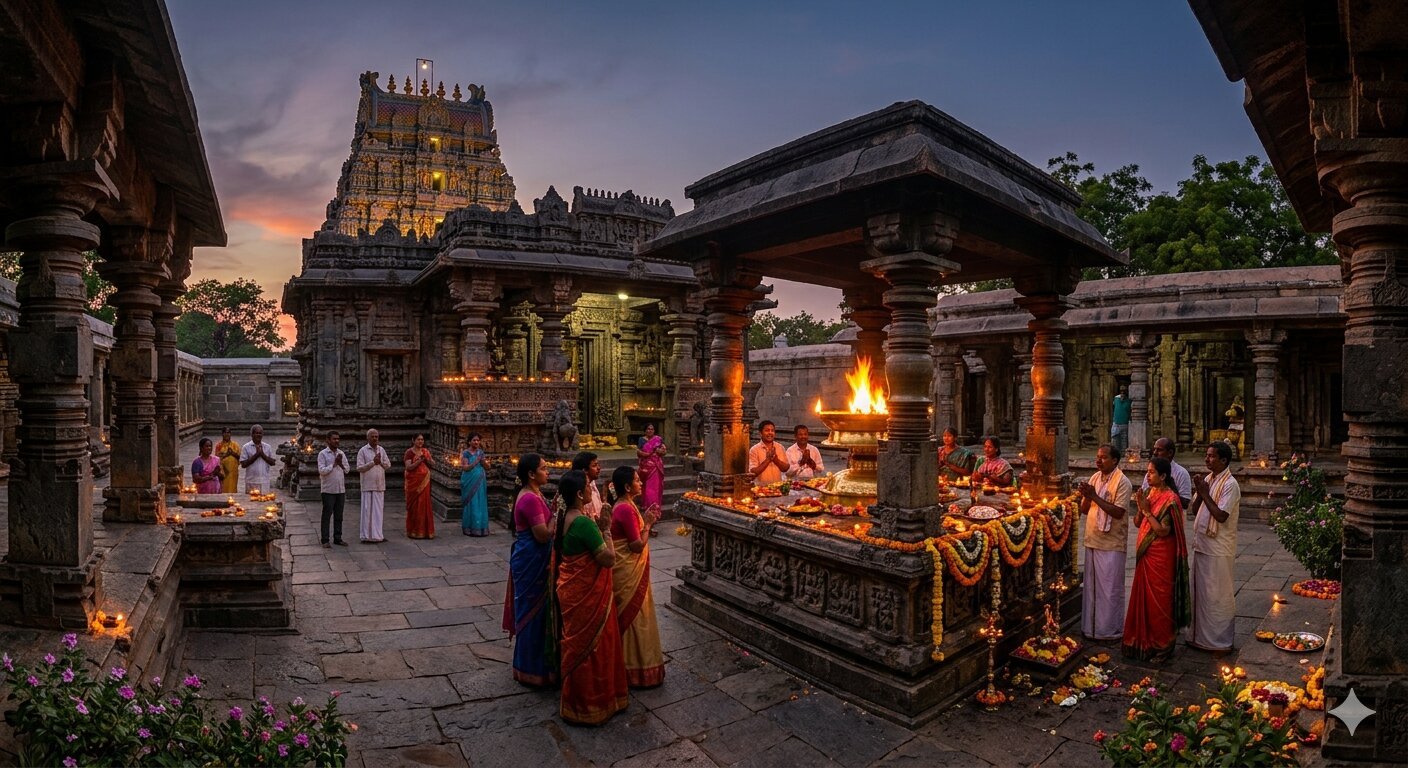 Eternal Lamp Gambhiraopet Temple
