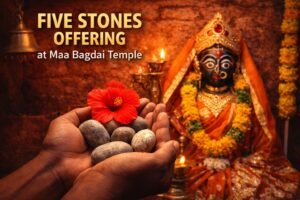Maa Bagdai Temple five stones offering