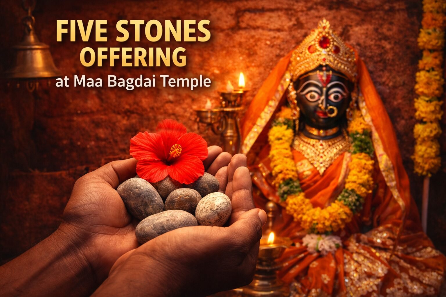 Maa Bagdai Temple five stones offering