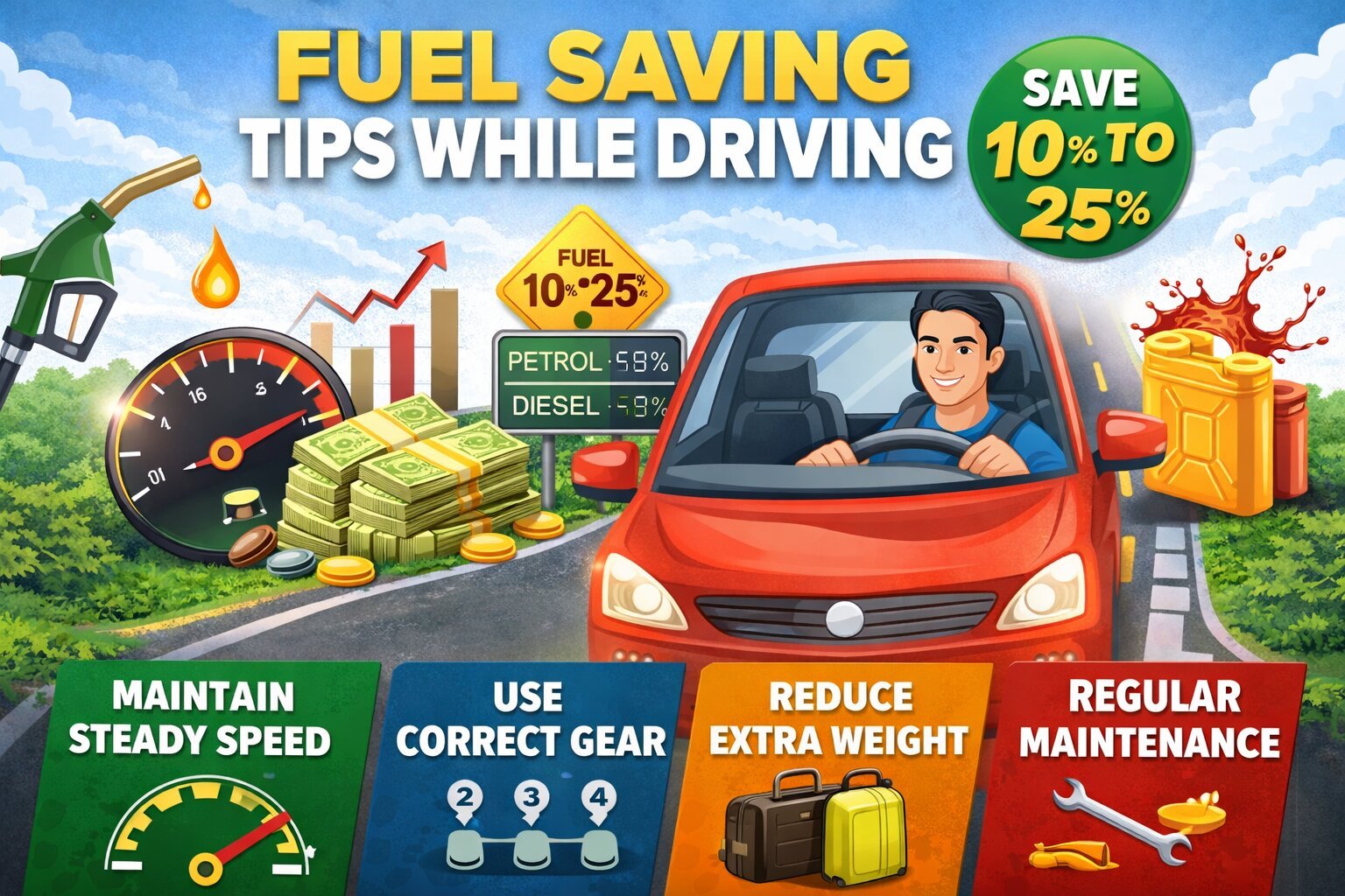 Fuel Saving Tips While Driving
