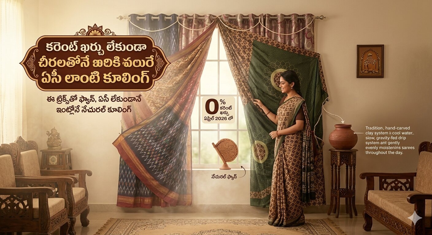 Home Cooling Tips with Cotton Sarees Telugu