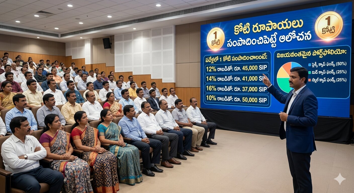 Mutual Fund SIP Plan for 1 Crore Telugu
