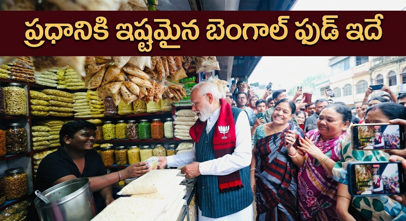 PM Modi West Bengal Jhal Muri