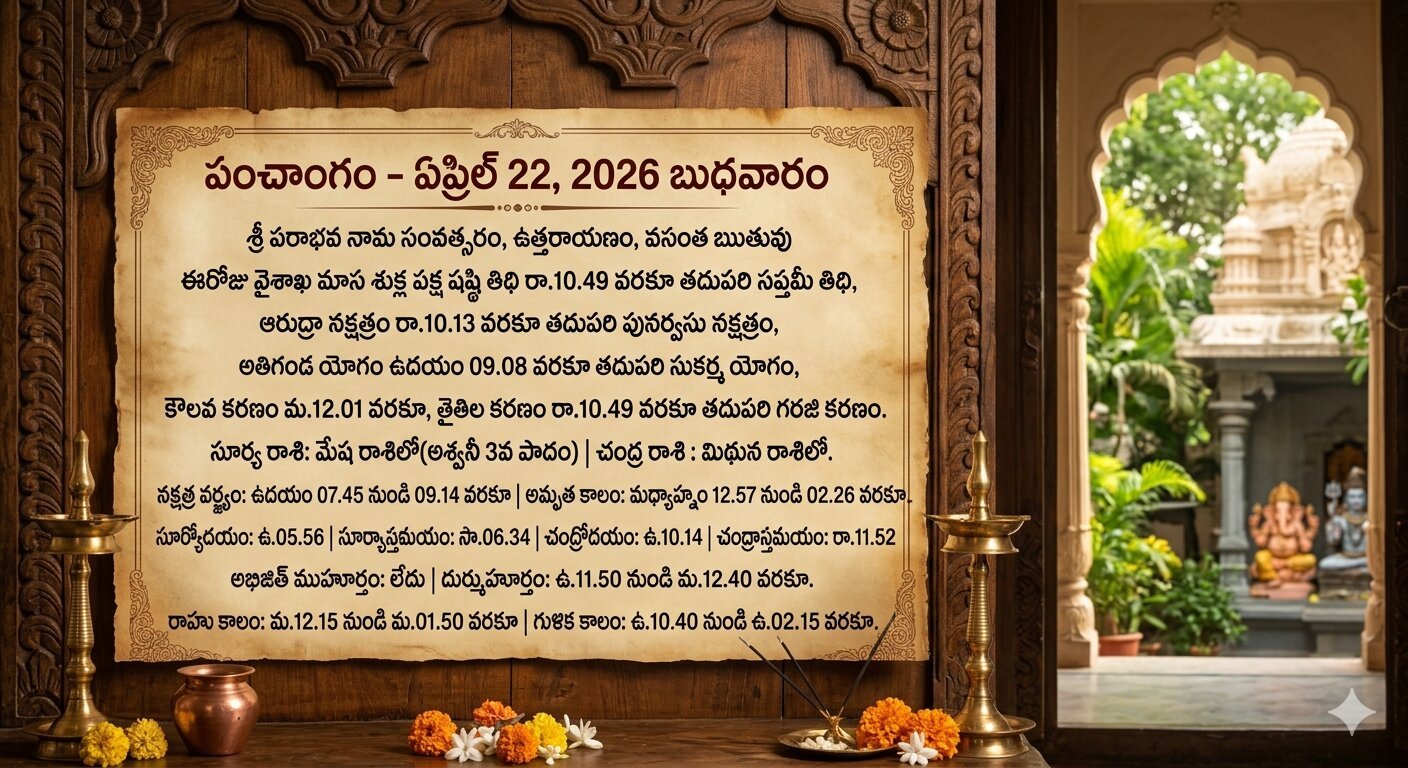 Panchang April 22 2026