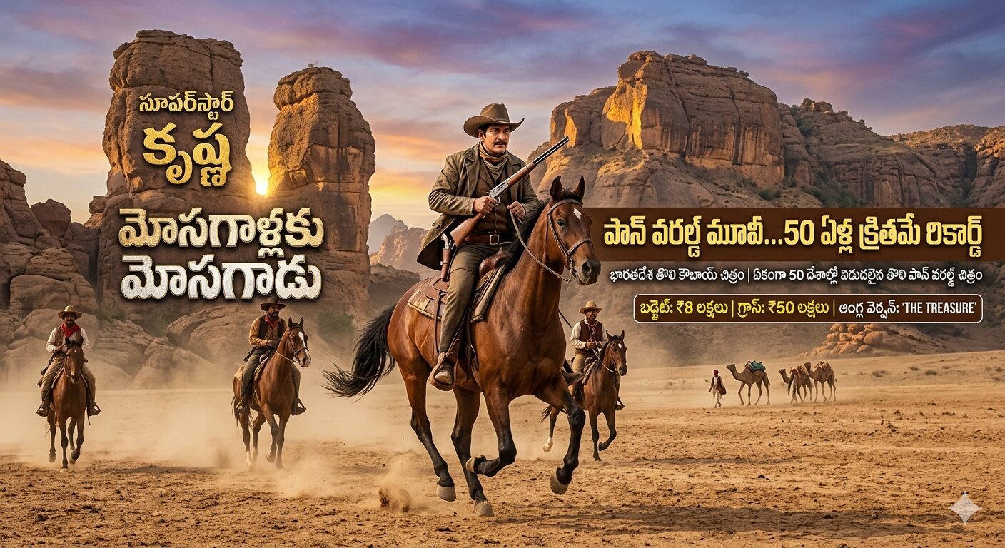 Superstar Krishna Mosagallaku Mosagallu Pan World Record