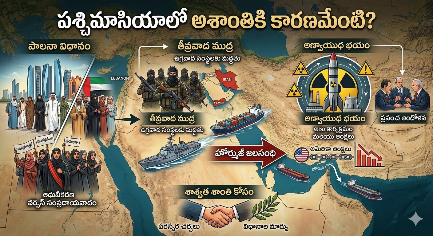 పశ్చిమాసియాలో అశాంతికి కారణమేంటి?