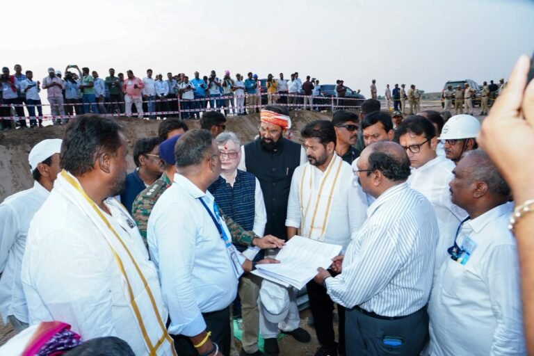 CM Revanth Reddy Reviews Medigadda Barrage Restoration Works at Kaleshwaram Project