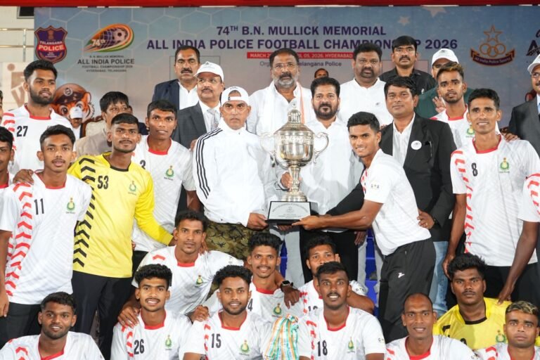 Youth Moving Away from Sports is Dangerous for the Nation: CM Revanth Reddy at All India Police Football Championship