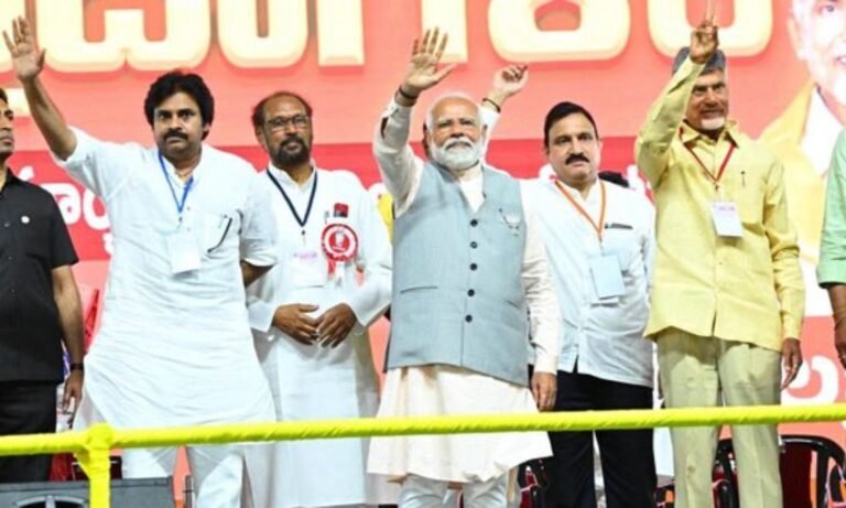 AP NDA Government Marks 2 Years with Mega Tirupati Public Meet